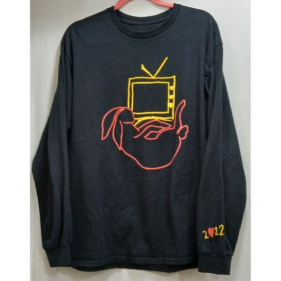 Harry Styles Other - Harry Styles Love on Tour 2022 Long Sleeve Black Graphic Print TShirt Large Note